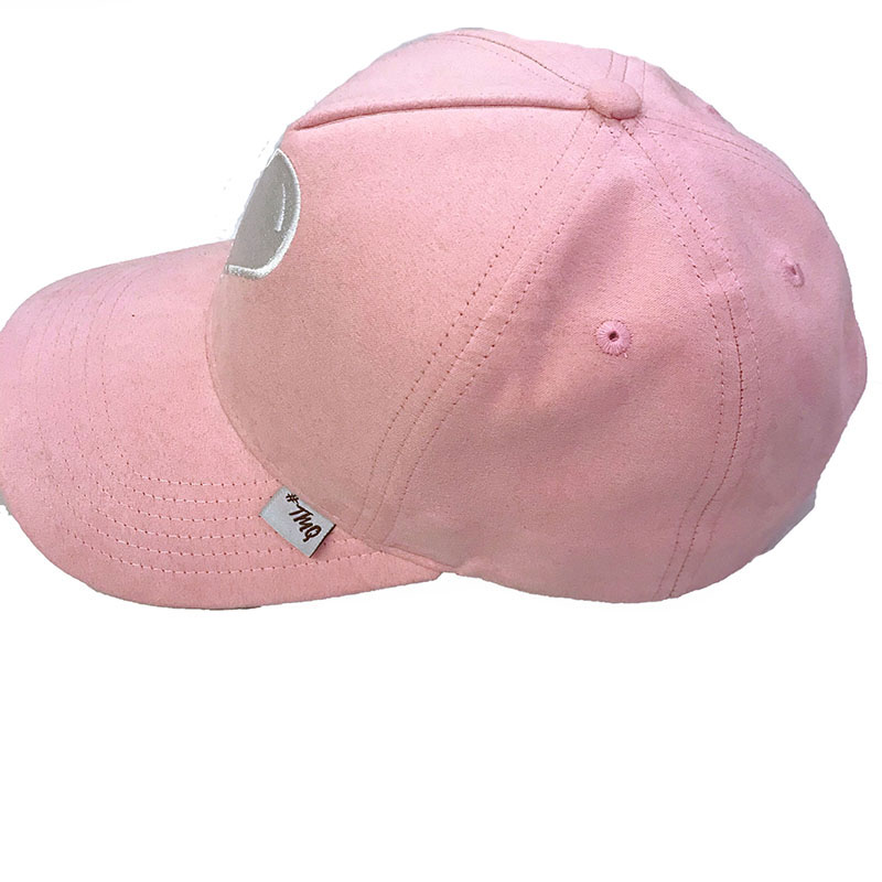TC-0001 5 panel faux suede baseball cap