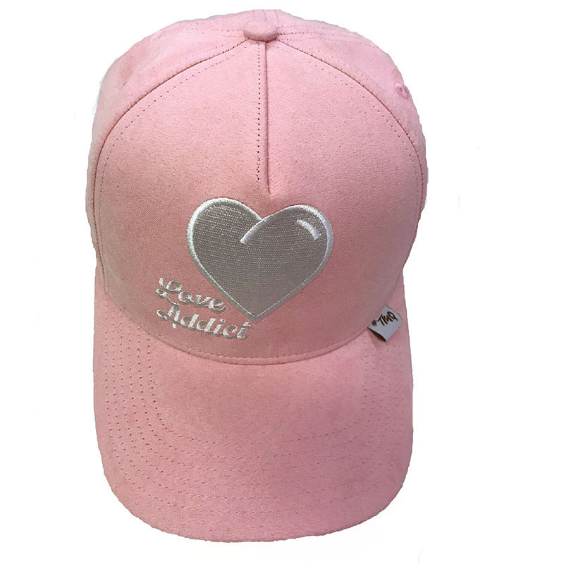 TC-0001 5 panel faux suede baseball cap