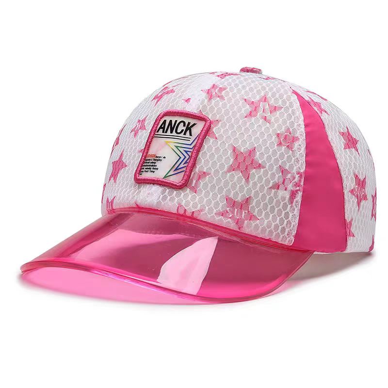 UN-0001 MESH TRUCKER CAP WITH pvc TRANSPARENT VISOR
