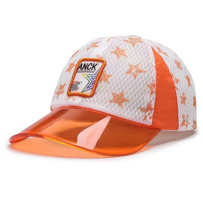 UN-0001 MESH TRUCKER CAP WITH pvc TRANSPARENT VISOR