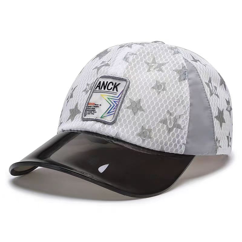 UN-0001 MESH TRUCKER CAP WITH pvc TRANSPARENT VISOR