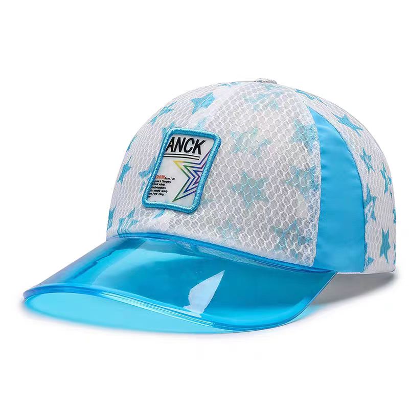 UN-0001 MESH TRUCKER CAP WITH pvc TRANSPARENT VISOR