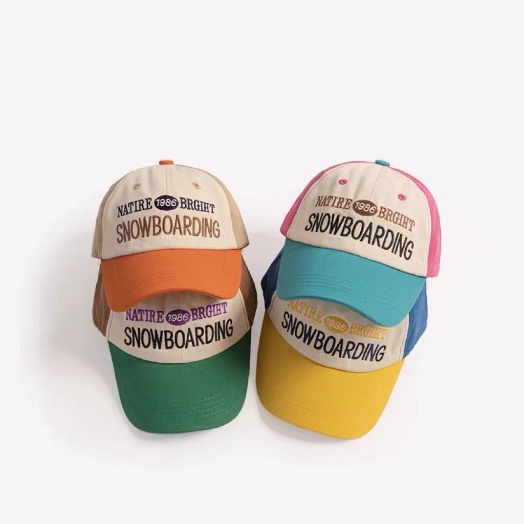 UN-0022 6 panel color block washed nstructured dad hat