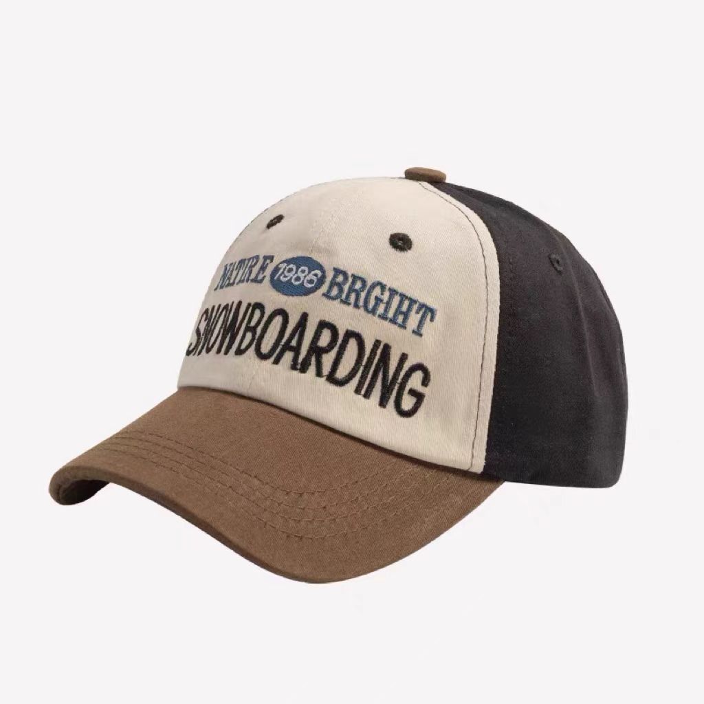 UN-0022 6 panel color block washed nstructured dad hat