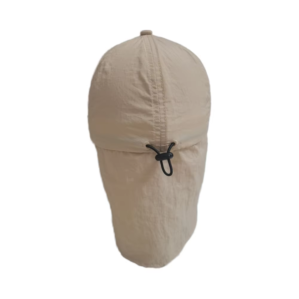 UN-0068 6 panel nylon neck flap baseball cap