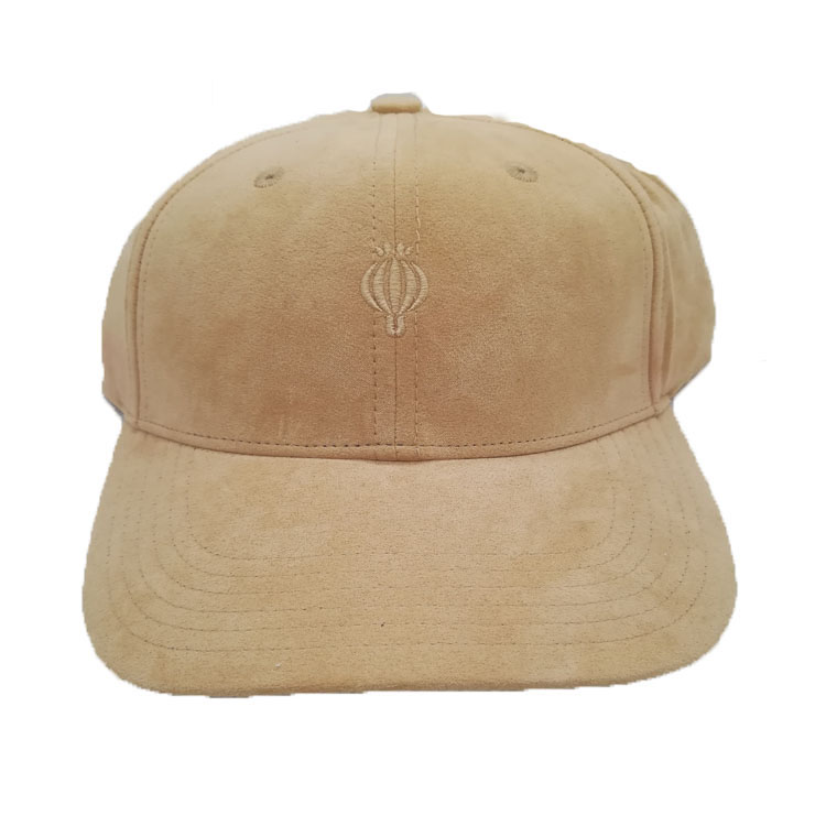 WP-0018 6 Panel Faux Suede Baseball Cap