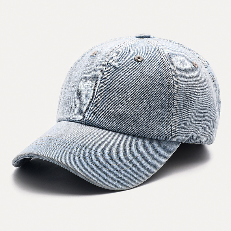 WP-0167distressed denim washed cap