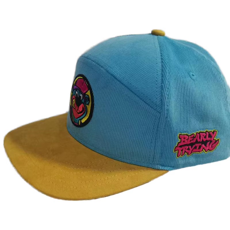UN-0027 5 panel corduroy camper cap