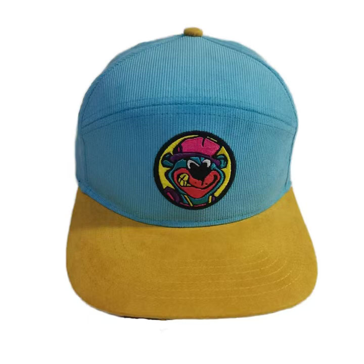 UN-0027 5 panel corduroy camper cap