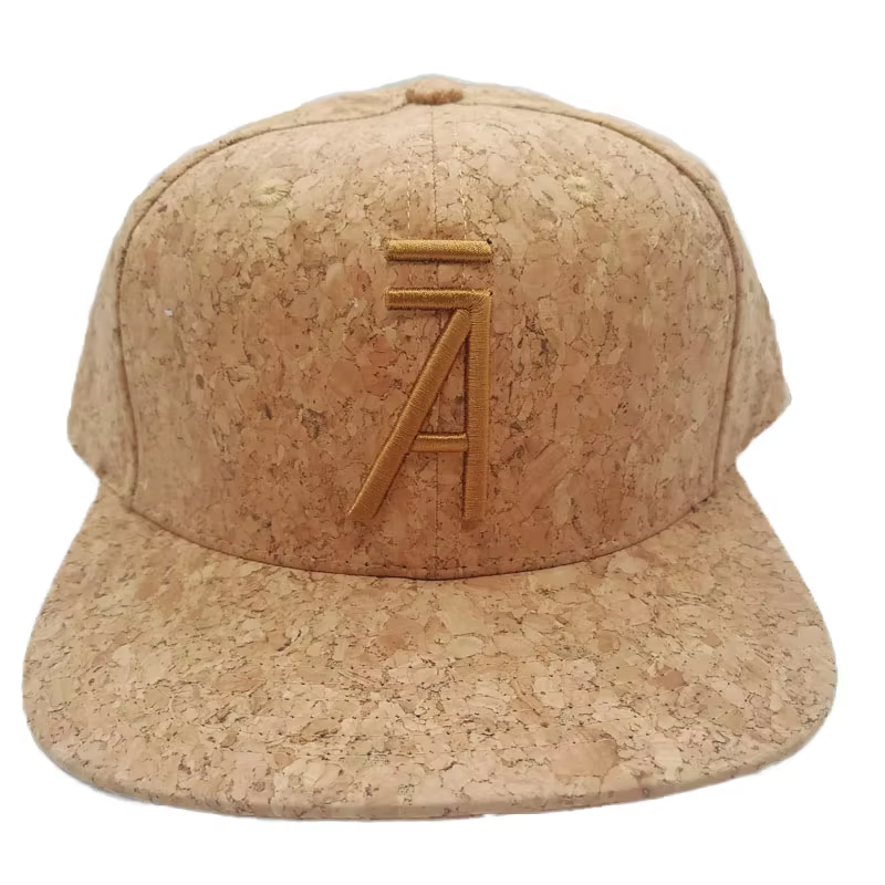 UN-0038 5 panel cork snapback cap