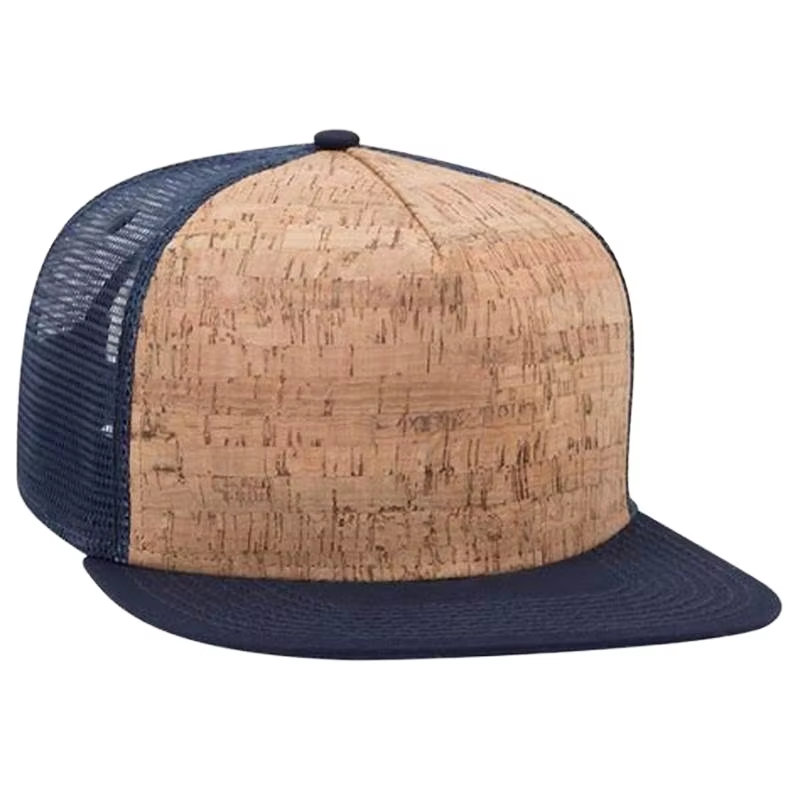 UN-0038 5 panel cork snapback cap