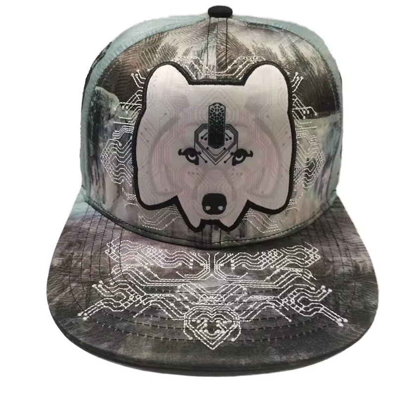 6 Panel Mesh Snapback Sport Cap