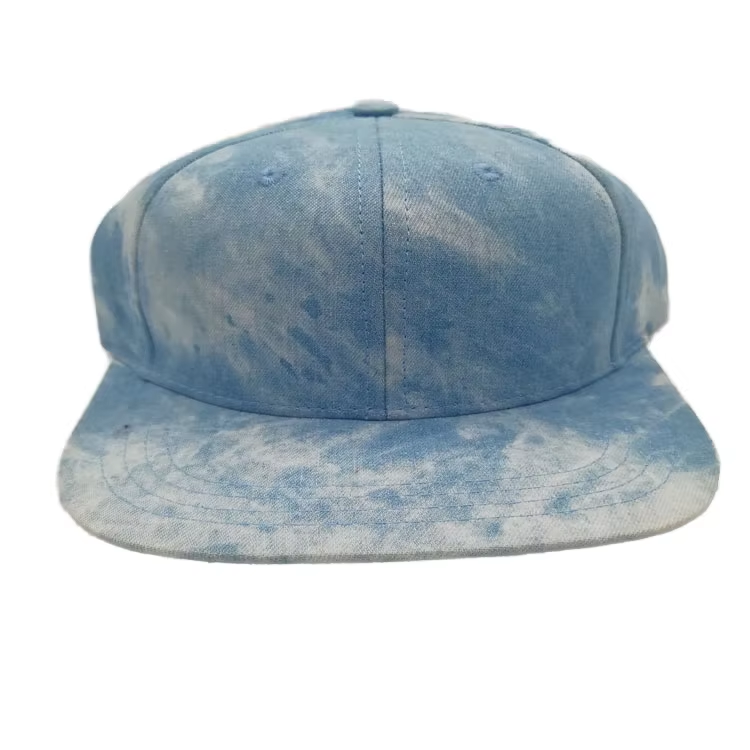 WP-0010 6 PANEL UNSTRCTURED TIE DYE SNAPBACK CAP