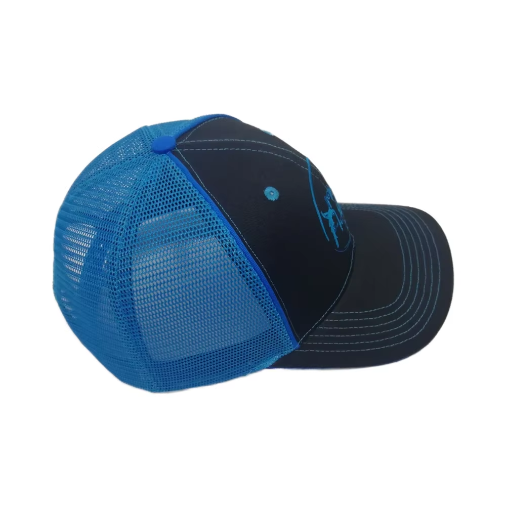 UN-0031 6 Panel Trucker Cap Contrast Stitching & Mesh