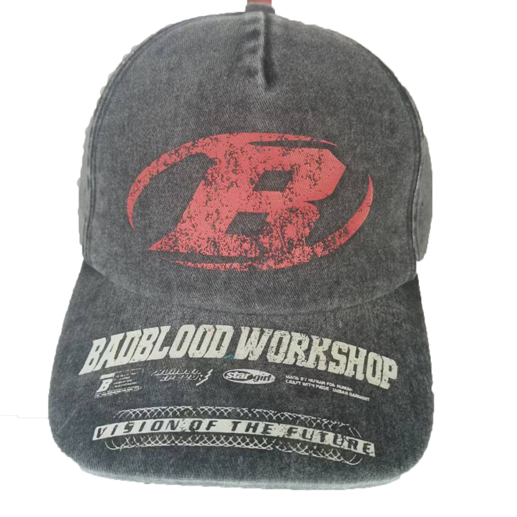 UN-0403 5 PANEL WASHED COTTON TWILL BASEBALL CAP