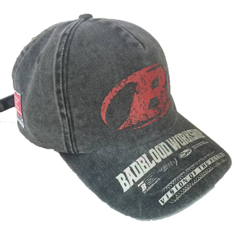 UN-0403 5 PANEL WASHED COTTON TWILL BASEBALL CAP