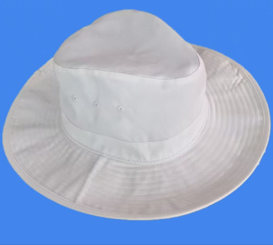 WP-1002 PLAIN WHITE WIDE BRIM BOONIE HAT