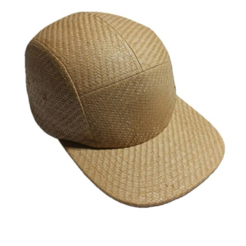 WP-1007 5 PANEL STRAW CAMPER CAP