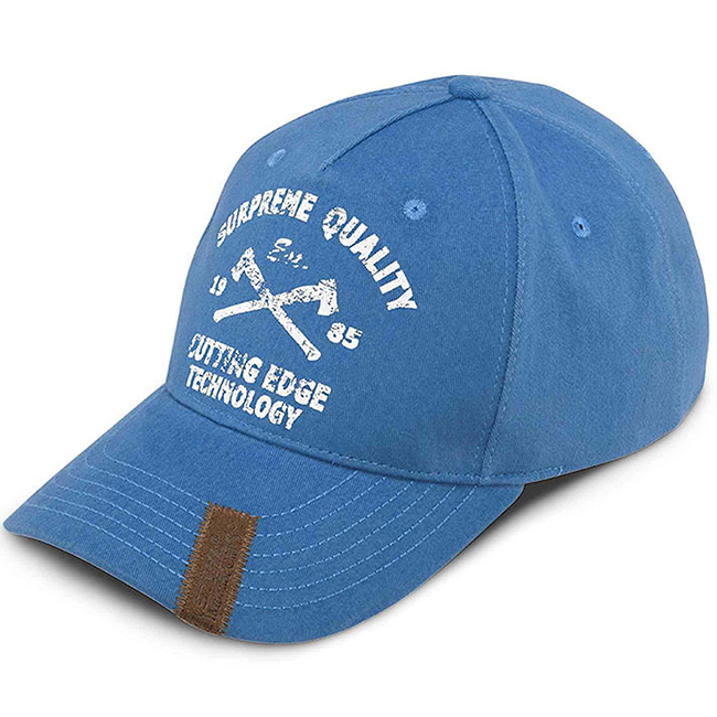 Blue 3D Embroidery Sport Caps