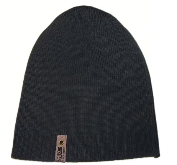 WP-1016 SOLID COLOR BLANK WINTER SKULL CAP WHOLESALE