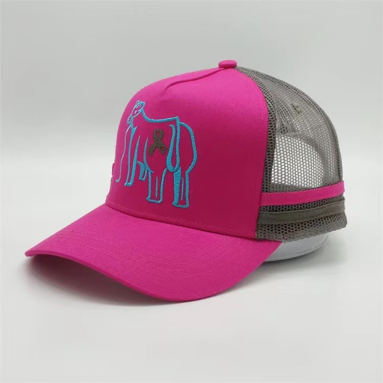 Blue 3D Embroidery Sport Caps