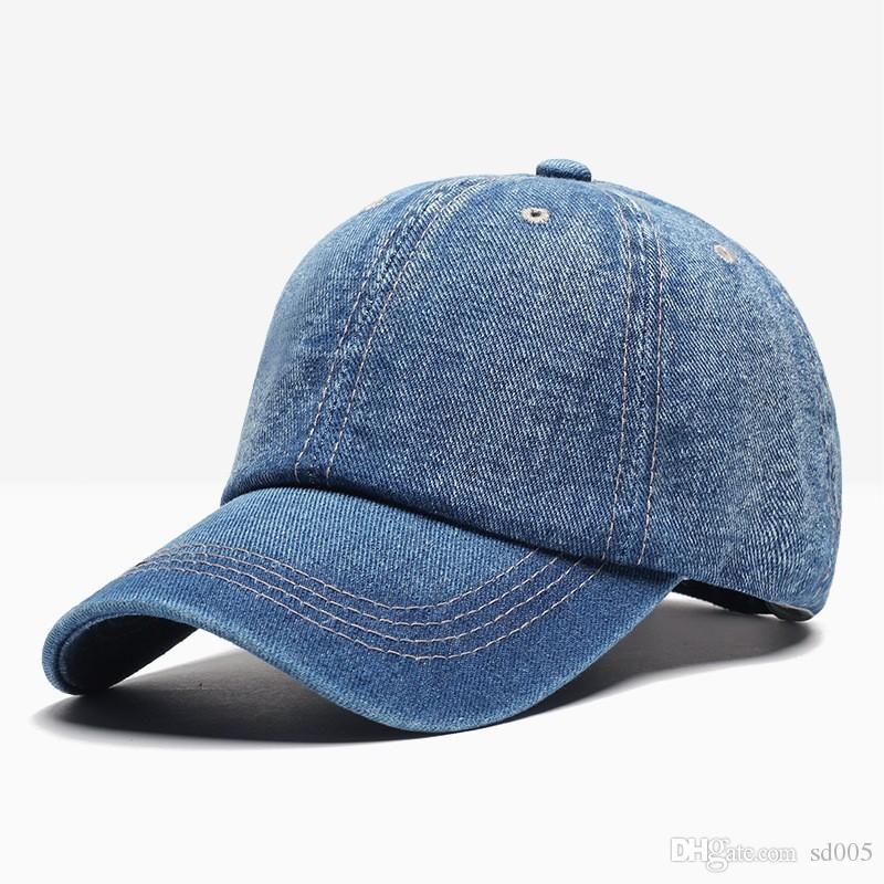 WP-0126 6 PANEL DENIM BASEBALL CAP WASHED