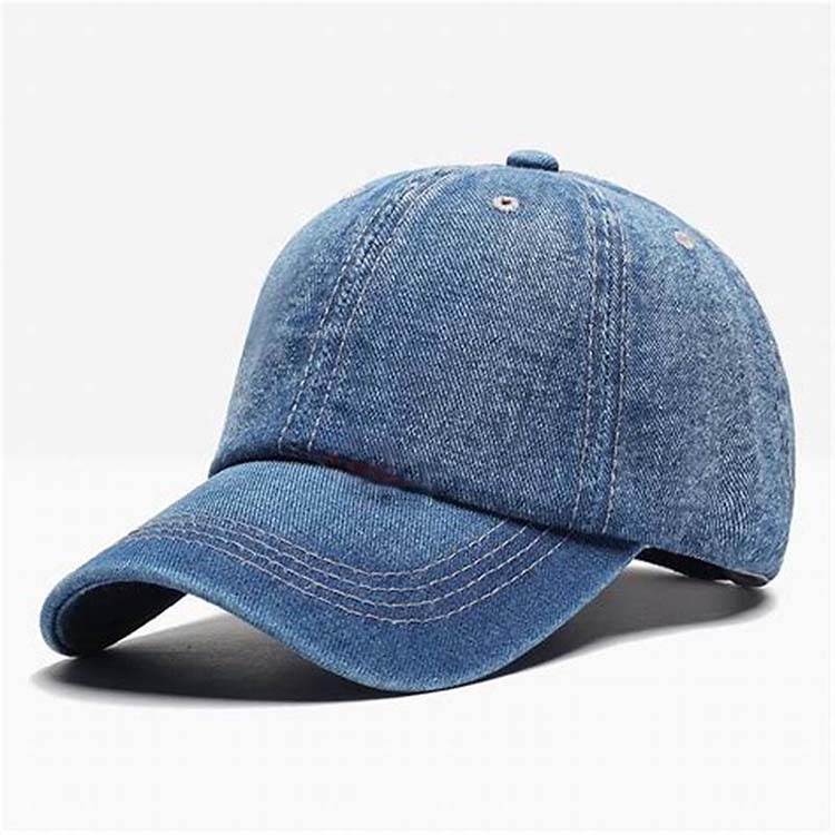 WP-0126 6 PANEL DENIM BASEBALL CAP WASHED