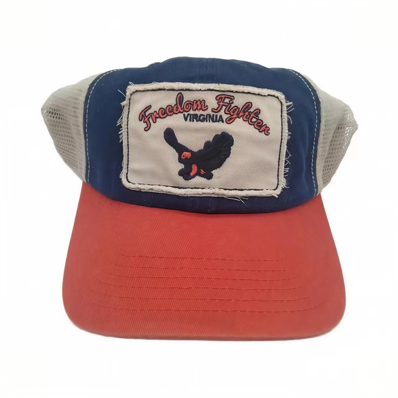 Blue 3D Embroidery Sport Caps