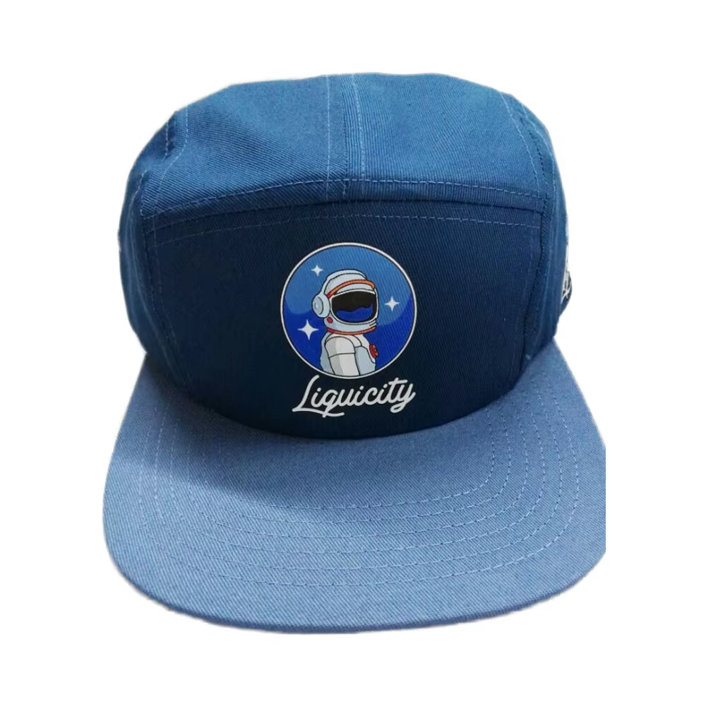 Blue 3D Embroidery Sport Caps