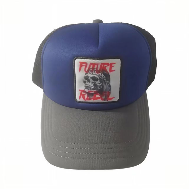 Blue 3D Embroidery Sport Caps