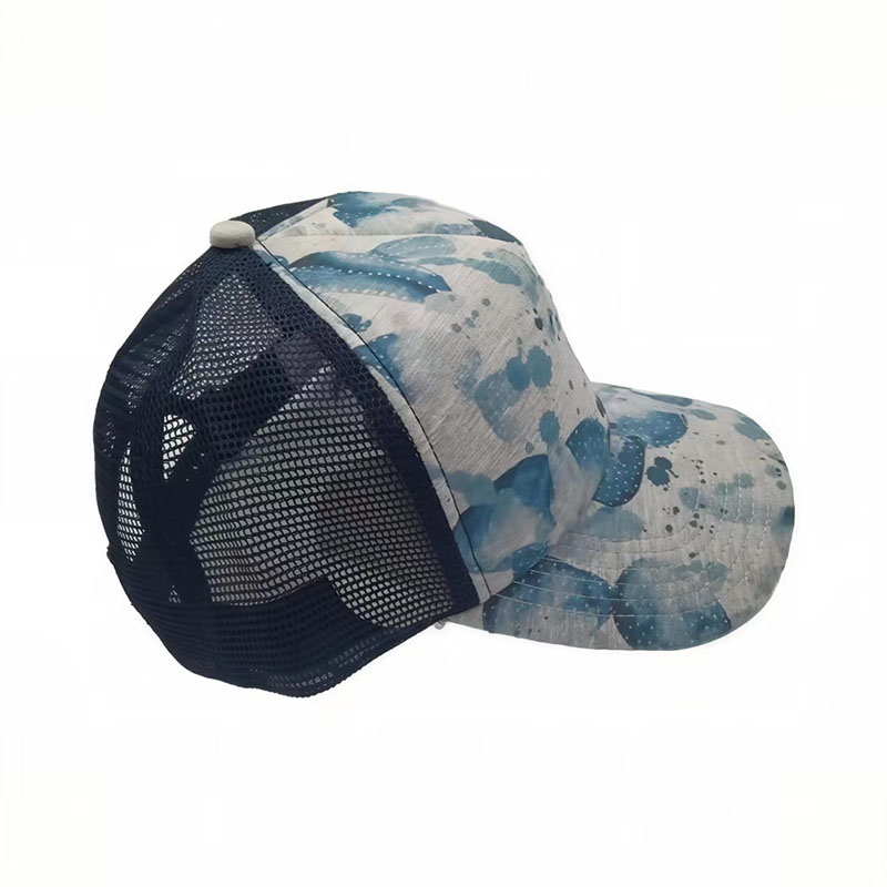 UN-0090 5 PANEL PRINT TRUCKER HAT