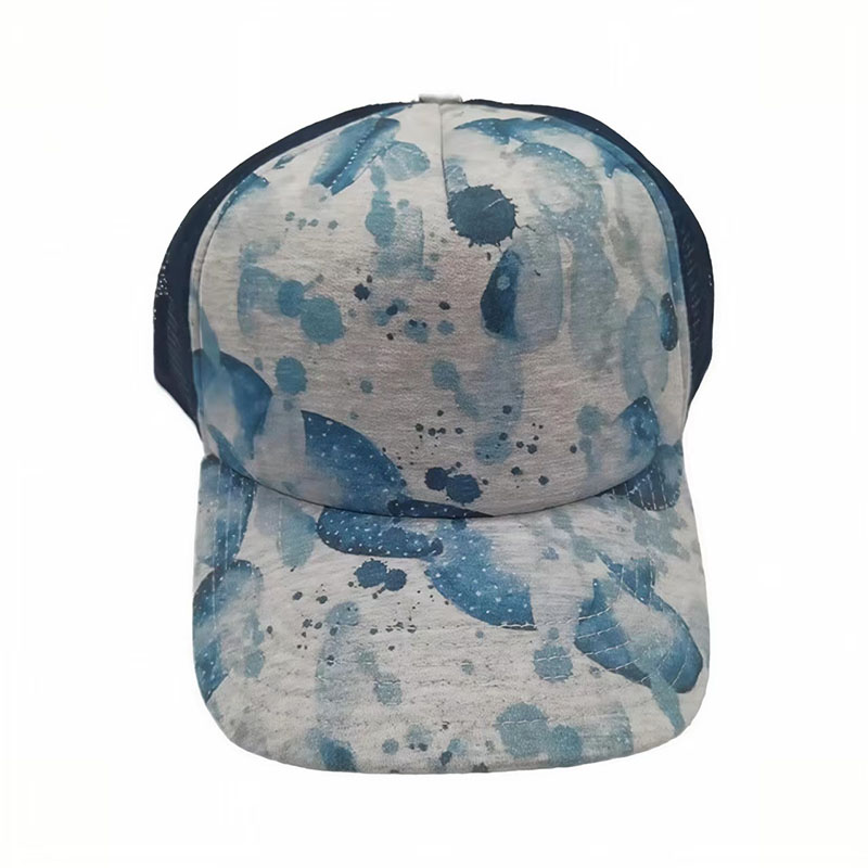 Blue 3D Embroidery Sport Caps
