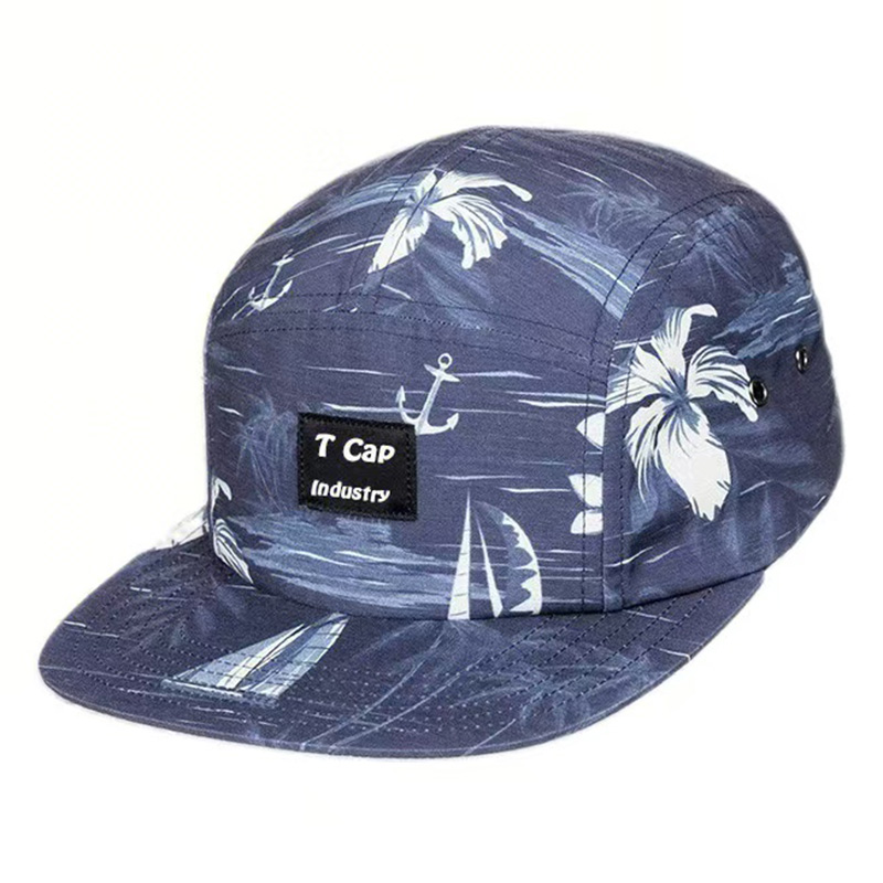 Blue 3D Embroidery Sport Caps