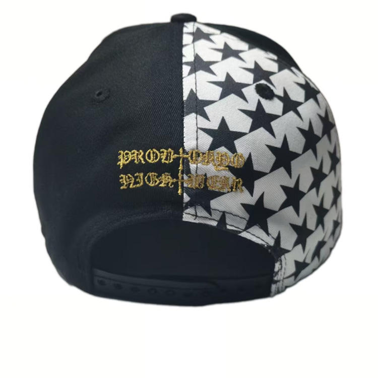 WP-1034 6 PANEL STRCTURED FLAT BILL SNAPBACK CAP